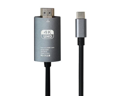 Adapter Type C na HDMI M 4K 60Hz sivi.