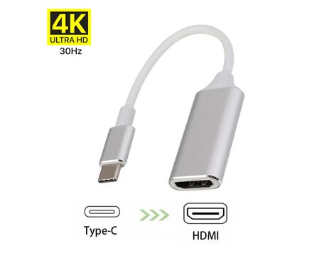 Adapter Type C na HDMI Z 4K 30Hz sivi.