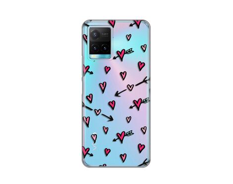 Silikonska futrola PRINT Skin - Vivo Y21/Y21s/Y33s Heart Pattern.