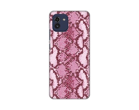 Silikonska futrola PRINT - Samsung A035 Galaxy A03 Pink Snake.