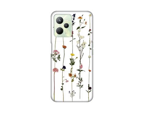 Silikonska futrola PRINT Skin - Realme C35 Flower.