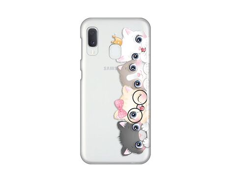 Silikonska futrola PRINT Skin - Samsung A202 Galaxy A20E Cats.