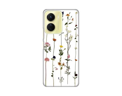 Silikonska futrola PRINT Skin - Vivo Y16 Flower.