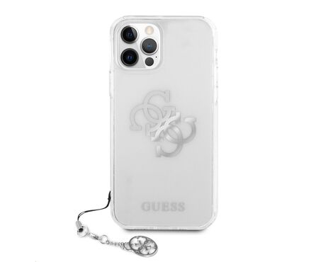 Futrola Guess Hc PC 4G Metal Charm - iPhone 12 Pro Max 6.7 srebrna (GUHCP12LKS4GSI).