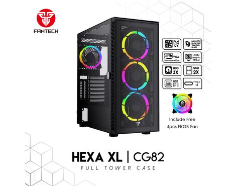 Kuciste Gaming Fantech CG82 Hexa XL crno.