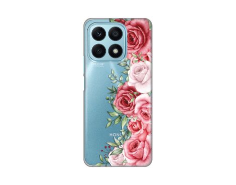 Silikonska futrola PRINT Skin - Huawei Honor X8a Wild Roses.