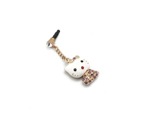 Kapica Handsfree slušalica 3,5 mm charm Kitty L ljubicasta.