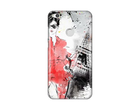 Silikonska futrola PRINT Skin - Huawei Honor 8 Lite/P8 Lite (2017)/P9 Lite (2017) Paris Fashion.