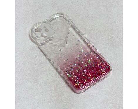 Futrola Heart Glitter - iPhone 12 6.1 pink.