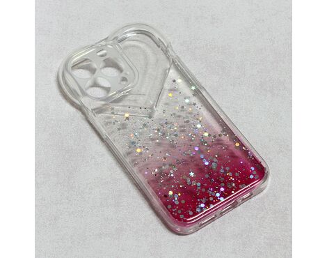 Futrola Heart Glitter - iPhone 13 Pro pink.