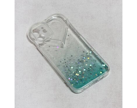 Futrola Heart Glitter - iPhone 12 6.1 mint.