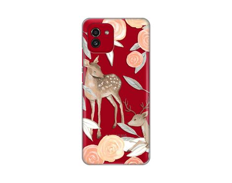 Silikonska futrola PRINT Skin - Samsung A035 Galaxy A03 Flower Deer.