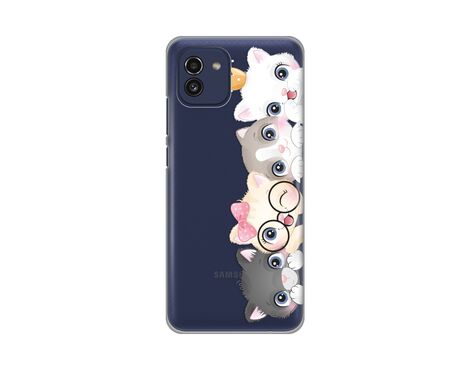 Silikonska futrola PRINT Skin - Samsung A035 Galaxy A03 Cats.