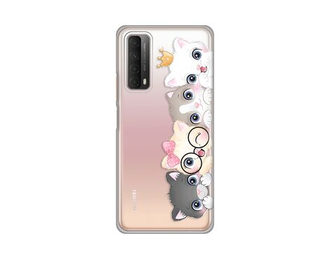 Silikonska futrola PRINT Skin - Huawei P Smart 2021 Cats.