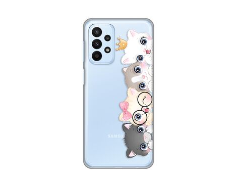 Silikonska futrola PRINT Skin - Samsung A235 Galaxy A23 Cats.