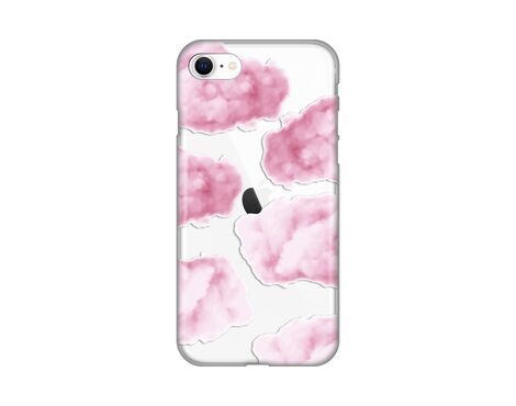 Silikonska futrola PRINT Skin - iPhone 7/8/SE (2020)/SE (2022) Pink Clouds.