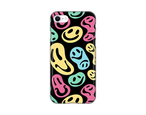 Silikonska futrola PRINT - iPhone 7/8/SE (2020)/SE (2022) black (crni) Color Smiles.