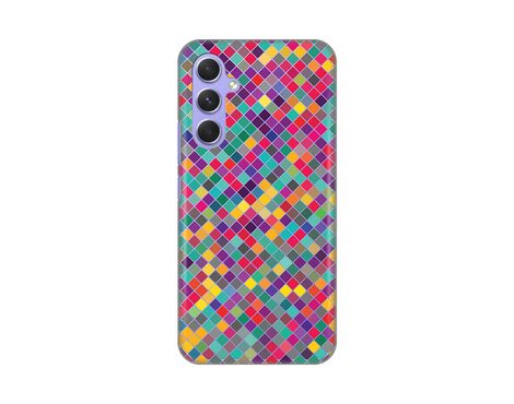 Silikonska futrola PRINT Skin - Samsung A546B Galaxy A54 5G Colorful cubes.