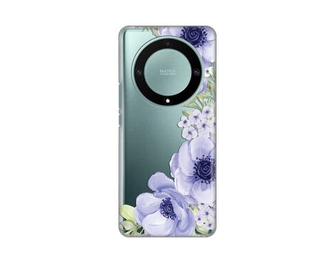 Silikonska futrola PRINT Skin - Huawei Honor Magic 5 Lite Blue Roses.