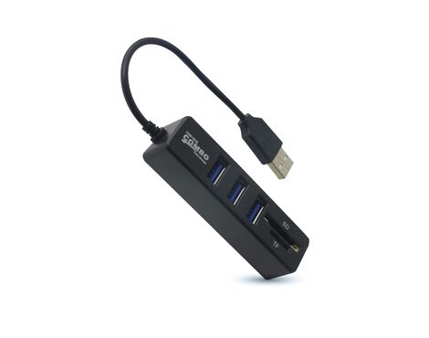 Hub USB3.1 4 porta 3x USB 3.0 + SD/TF reader (MS).