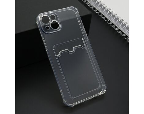 Futrola Transparent CARD POCKET - iPhone 15 Plus providna (MS).