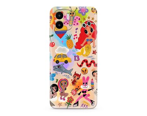 Silikonska futrola ultra tanka (skin) PRINT CLEAR - Xiaomi Redmi A1/Redmi A2 ND0326 (MS).