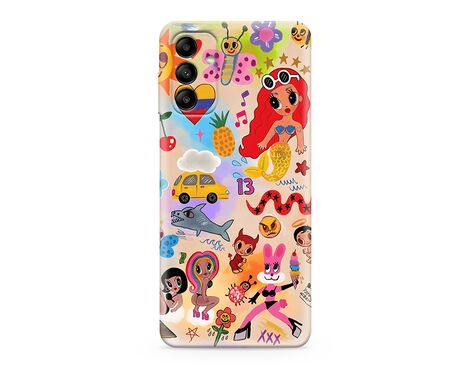 Silikonska futrola ultra tanka (skin) PRINT CLEAR - Samsung A136 Galaxy A13 5G/A047 Galaxy A04s ND0326 (MS).