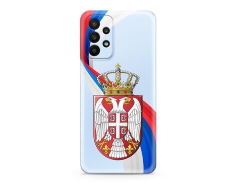 Silikonska futrola ultra tanka (skin) PRINT CLEAR - Samsung A235 Galaxy A23 SRB12 (MS).