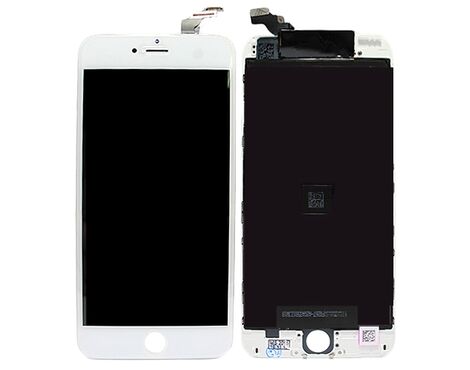 LCD displej (ekran) - Iphone 6 Plus + Touch screen white (beli) high copy (MS).