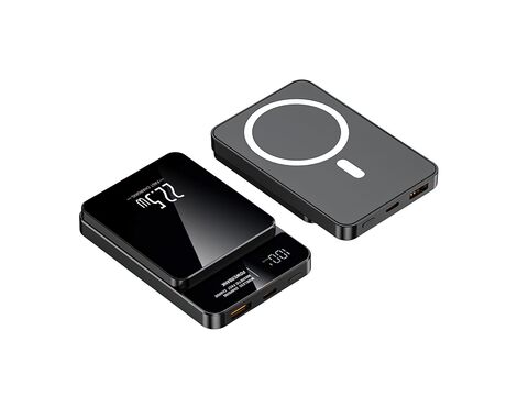 Univerzalna Back Up Baterija MagSafe M100 15W PD 20W+22.5W Fast 10000mAh crni (MS).