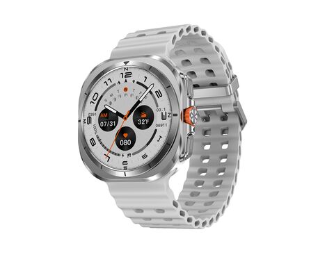 Smart watch DT WATCH ULTRA srebrni (bela silikonska narukvica) (MS).