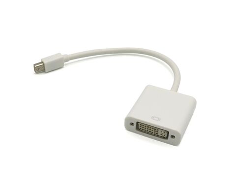 Adapter Mini DisplayPort M na DVI F beli (MS).