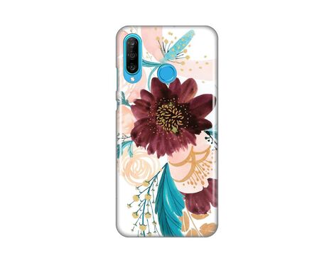 Silikonska futrola PRINT - Huawei P30 Lite Purple Flower.