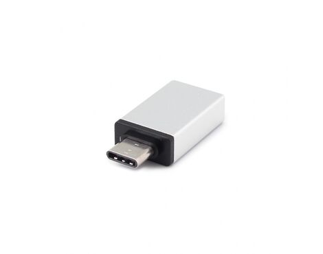 Adapter USB na Type C sivi.