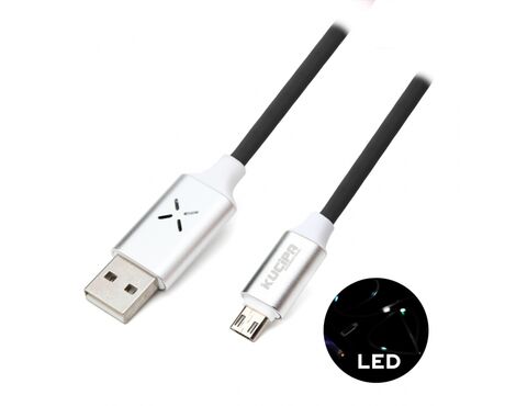 Data kabl KUCIPA K257 micro USB 1m crni.