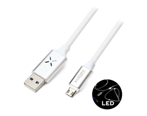 Data kabl KUCIPA K257 micro USB 1m beli.