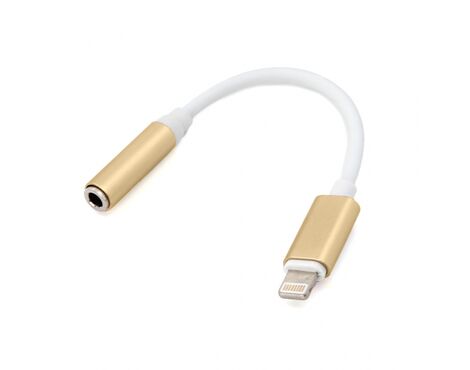 Adapter - slusalice iP-11 iPhone lightning na 3.5mm zlatni.