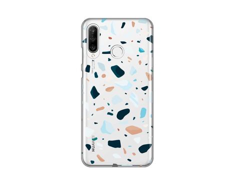 Silikonska futrola PRINT Skin - Huawei P30 Lite Terazzo Pattern.