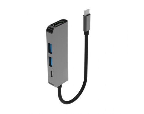 Adapter Type C na HDMI 2xUSB 3.0 type C 4u1.