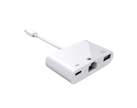 Lightning na Gb LAN 3u1 kamera adapter.