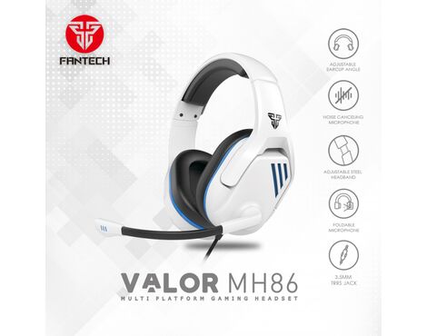 Slusalice Gaming Fantech MH86 Valor bele.