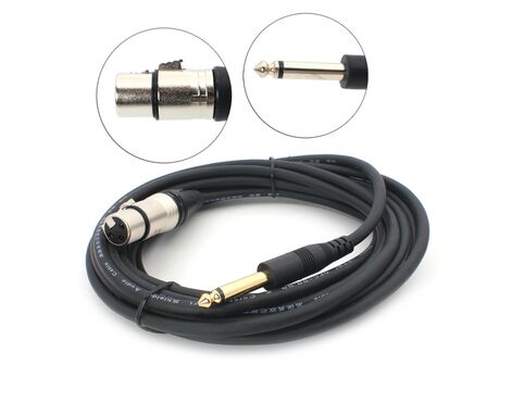 Mikrofonski kabl XLR na 6.3mm JWD-AU20 5m.