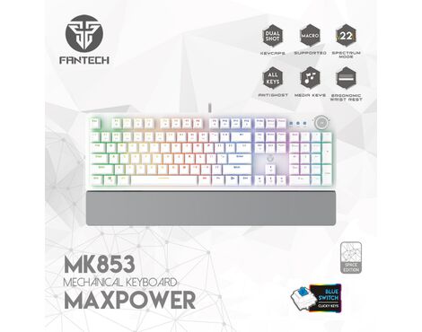 Tastatura Mehanicka Gaming Fantech MK853 RGB Maxpower (blue switch) Space Edition.