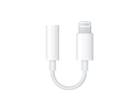 Adapter iPhone lightning na 3.5mm - slusalice beli.