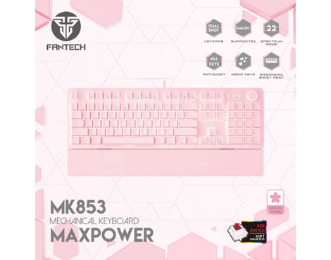 Tastatura Mehanicka Gaming Fantech MK853 RGB Maxpower (red switch) Sakura.