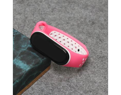 Narukvica - smart watch Xiaomi Mi Band M5/M6 pink bela.