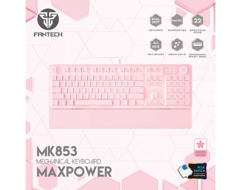 Tastatura Mehanicka Gaming Fantech MK853 RGB Maxpower (blue switch) Sakura.