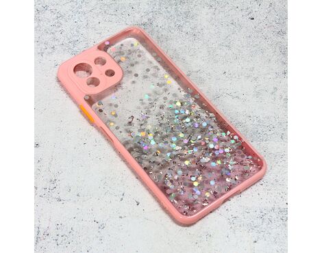 Futrola Frame Glitter - Xiaomi Mi 11 Lite roze.