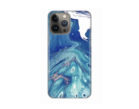 Silikonska futrola PRINT - iPhone 13 Pro Max 6.7 Blue Marble.