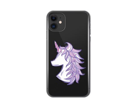 Silikonska futrola PRINT Skin - iPhone 11 6.1 Purple Unicorn.